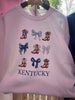 White Kentucky Boots And Bows Sweatshirt