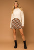 Bias Plaid Frayed Hem Mini Skirt - Grace Ann Faith Boutique - Official Online Boutique