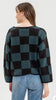 Hunter-Green Checkered Knit Sweater