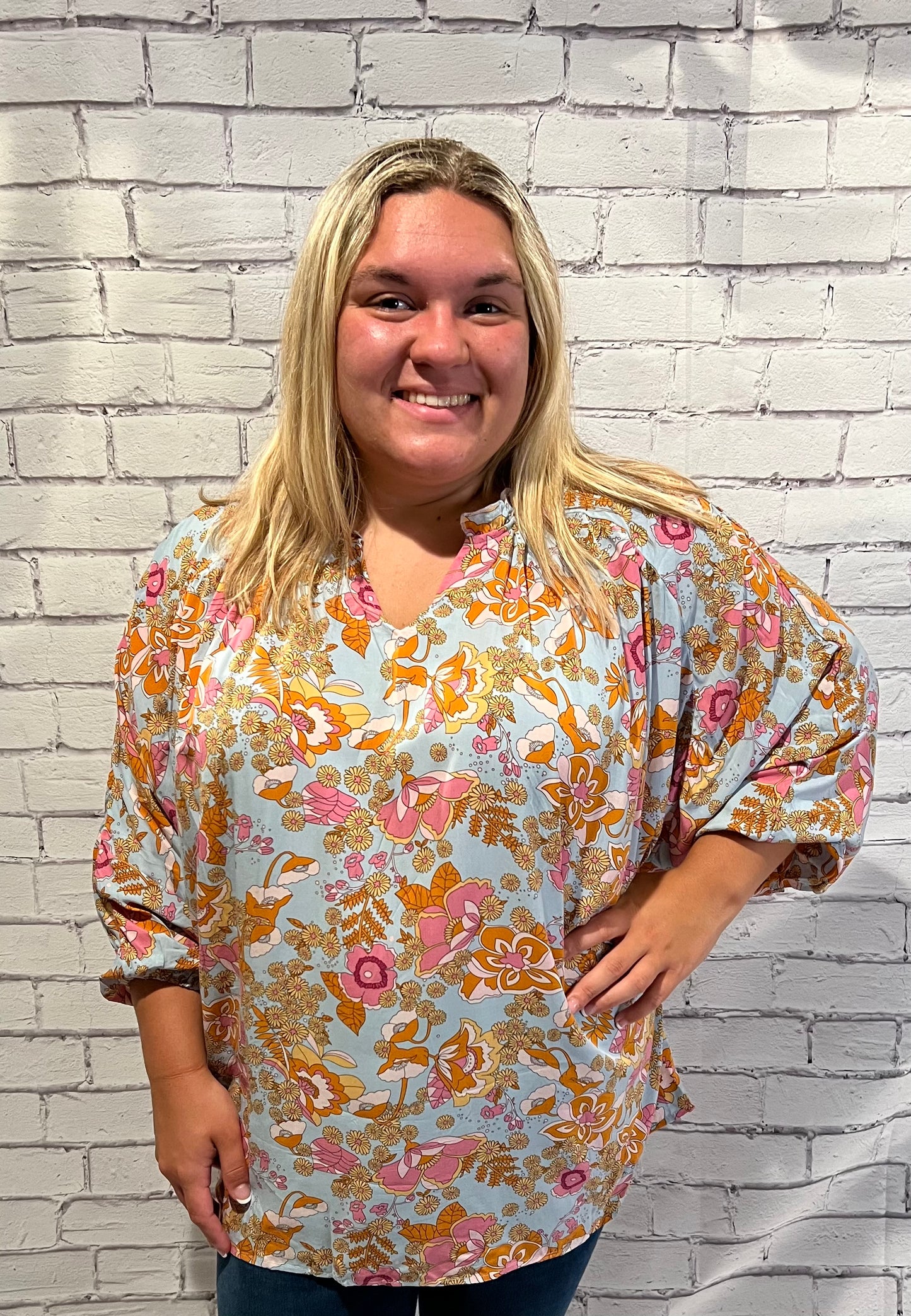 Floral Knit Long Sleeve - Grace Ann Faith Boutique - Official Online Boutique