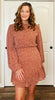 Rust Long Sleeve Woven Dress - Grace Ann Faith Boutique - Official Online Boutique