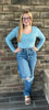 Sky Blue Lace Long Sleeve - Grace Ann Faith Boutique - Official Online Boutique