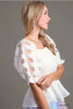 Umgee Peplum White Blouse