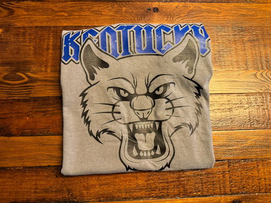 Grey Kentucky Wildcats Short Sleeve Graphic Tee