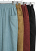 Burgundy corduroy front pocket pants