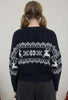 Snowflake Deer Cable Knit Pullover Sweater