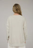 Oatmeal Washed Crewneck Long Sleeve Top