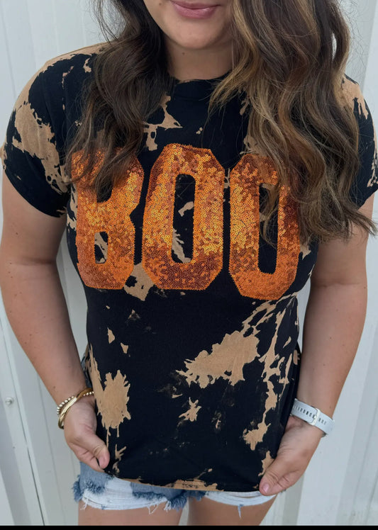 Boo Bleached Short Sleeve