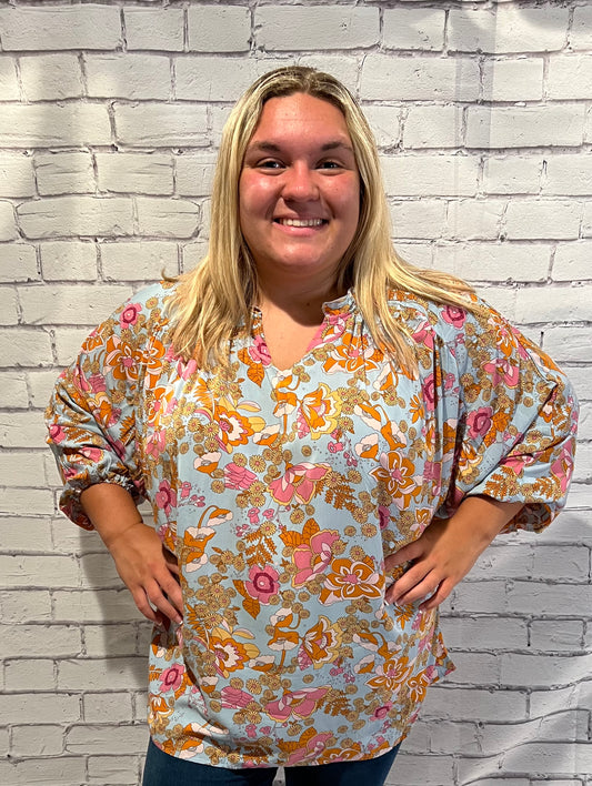 Floral Knit Long Sleeve - Grace Ann Faith Boutique - Official Online Boutique