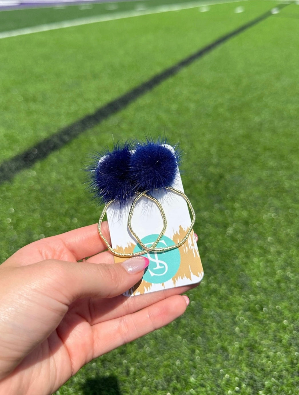 Gameday Puff Top Hoops-Royal Blue - Grace Ann Faith Boutique - Official Online Boutique