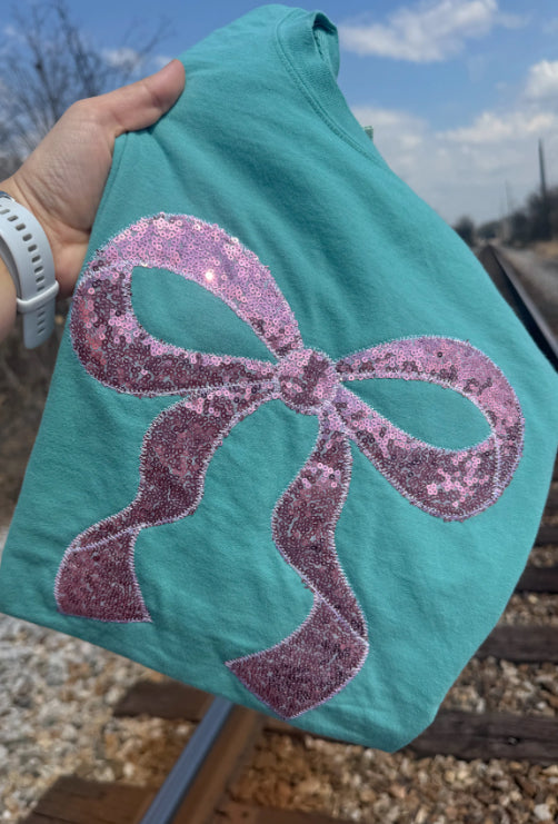 Seafoam Bow Short Sleeve