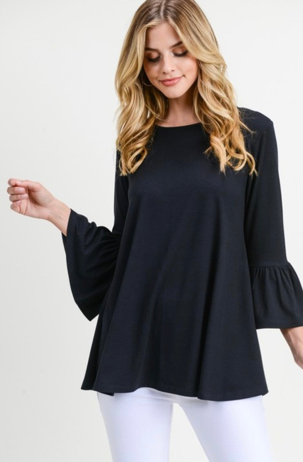 3/4 Bell Sleeve Top - Grace Ann Faith Boutique - Official Online Boutique