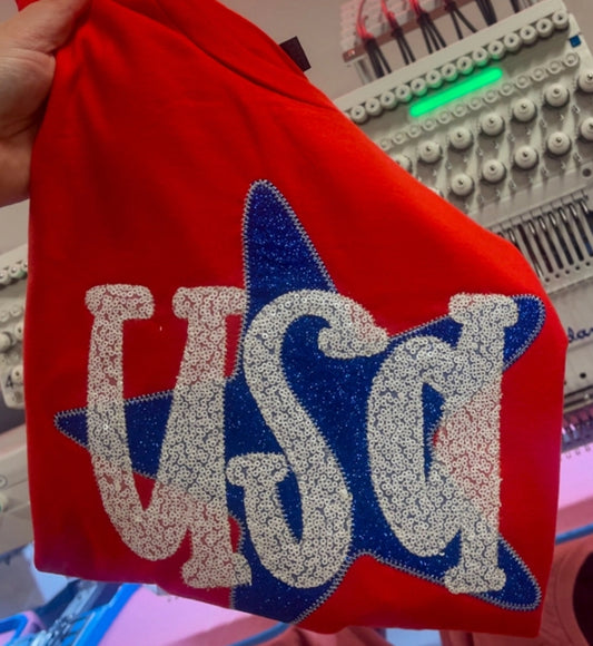 Star USA Patriotic 4th of July Short Sleeve