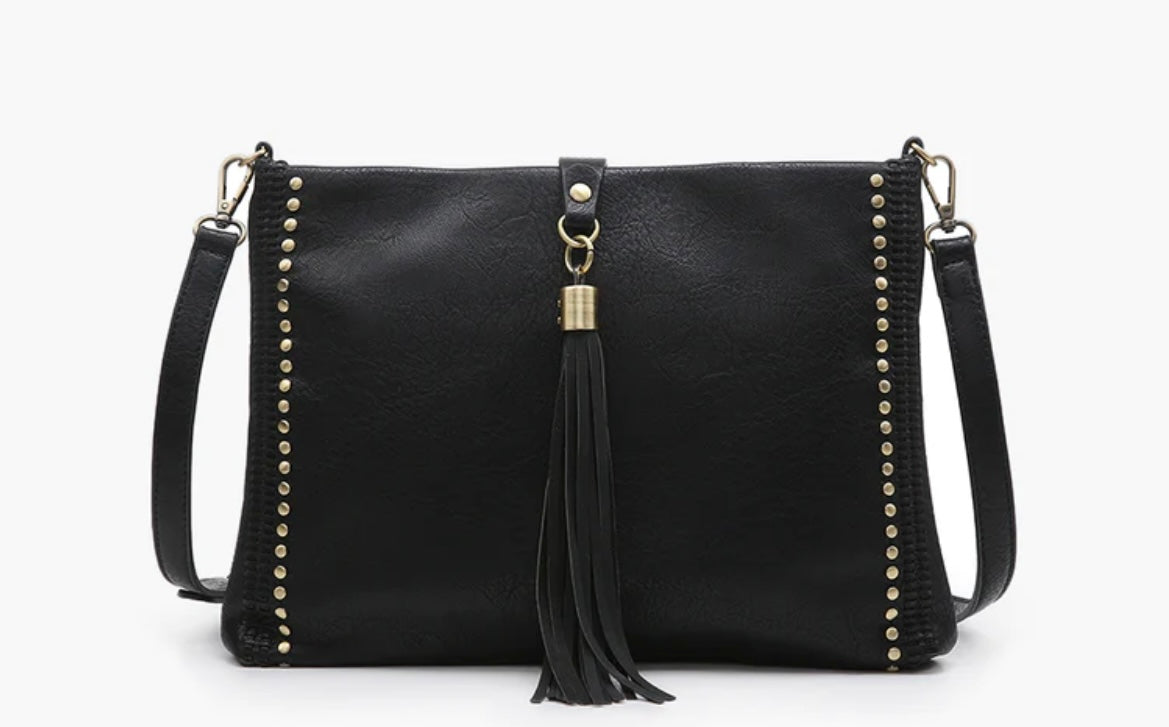 JEN&CO. Marie Crossbody w/Groomet Details and Foldover Tassel - Grace Ann Faith Boutique - Official Online Boutique
