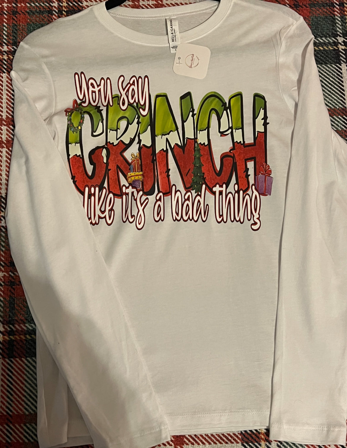Grinch Long Sleeve Tee - Grace Ann Faith Boutique - Official Online Boutique