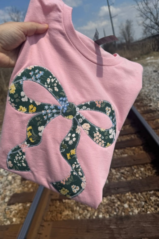 Pink Bow Short Sleeve
