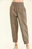 Solid Smocked Waistband Jogger Pants - Grace Ann Faith Boutique - Official Online Boutique