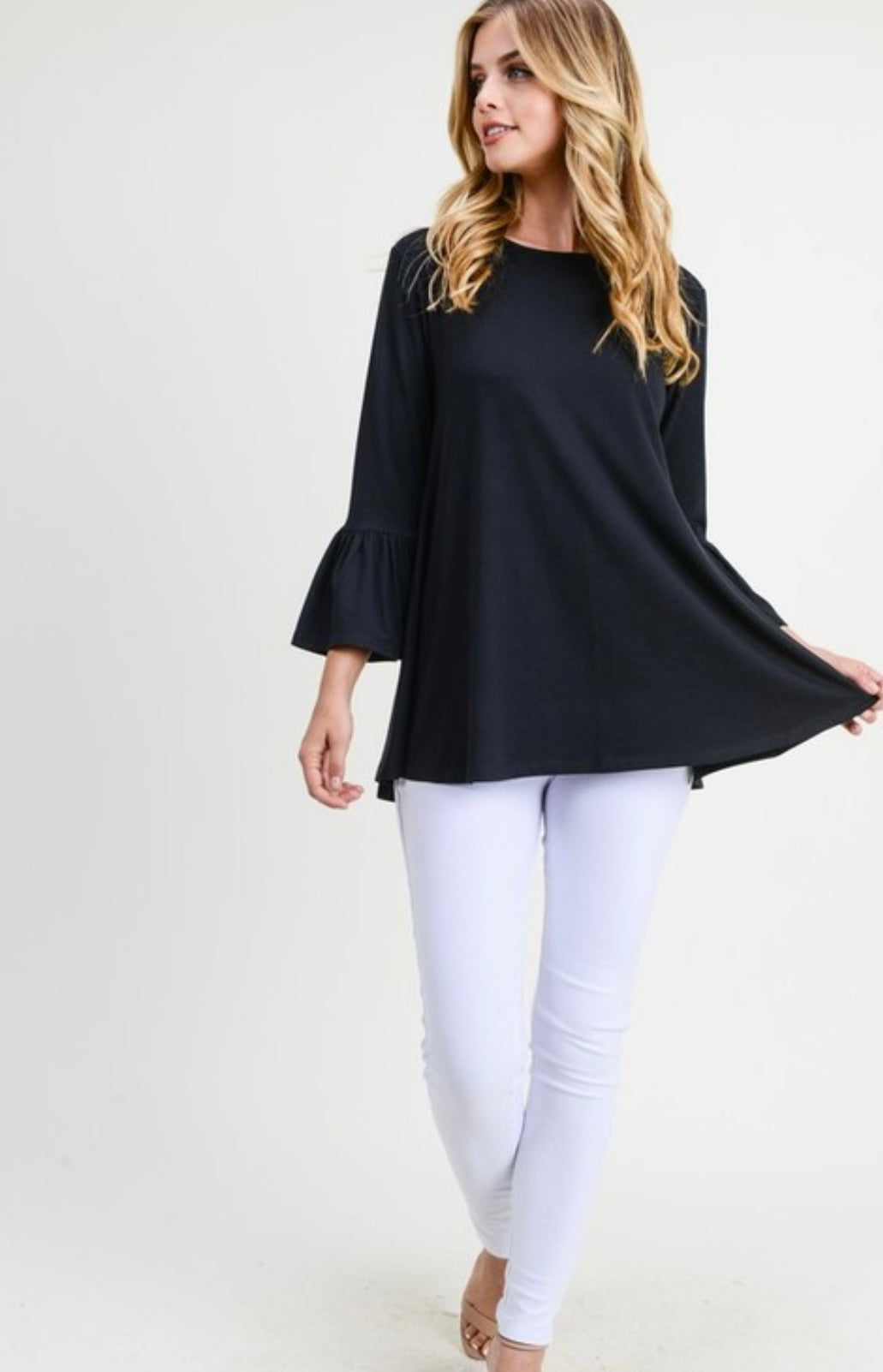 3/4 Bell Sleeve Top - Grace Ann Faith Boutique - Official Online Boutique
