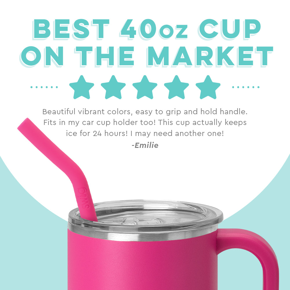 Swig Hot Pink Mega Mug (40oz) - Grace Ann Faith Boutique - Official Online Boutique