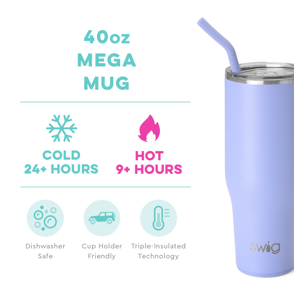 Swig Hydrangea Mega Mug (40oz) - Grace Ann Faith Boutique - Official Online Boutique