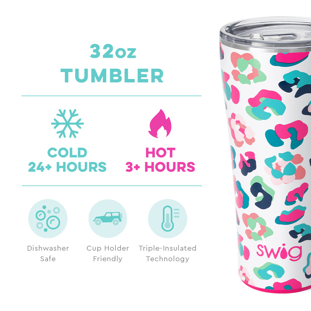 Swig Party Animal Tumbler (32oz) - Grace Ann Faith Boutique - Official Online Boutique