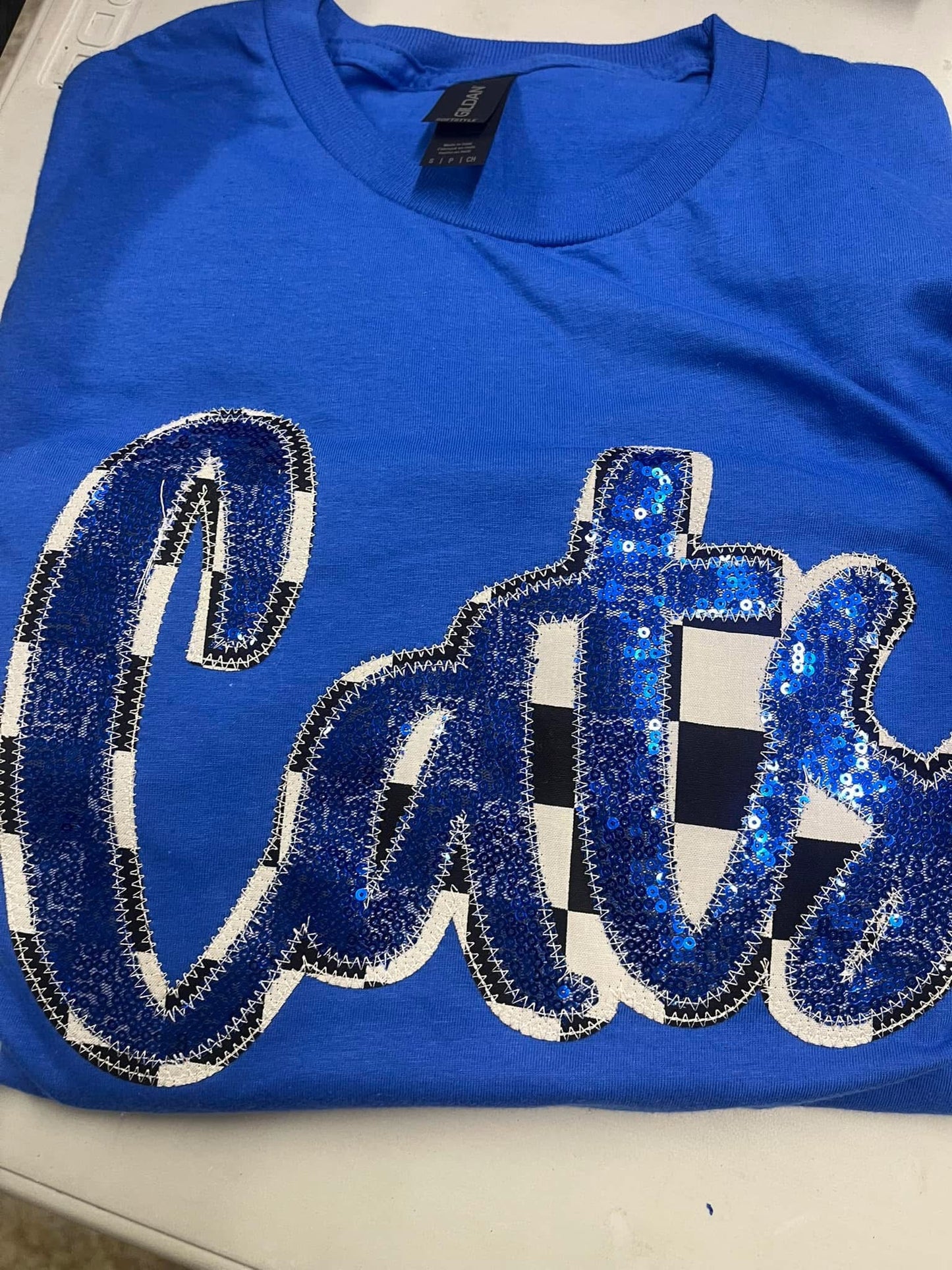 Checkerboard Cats Short Sleeve