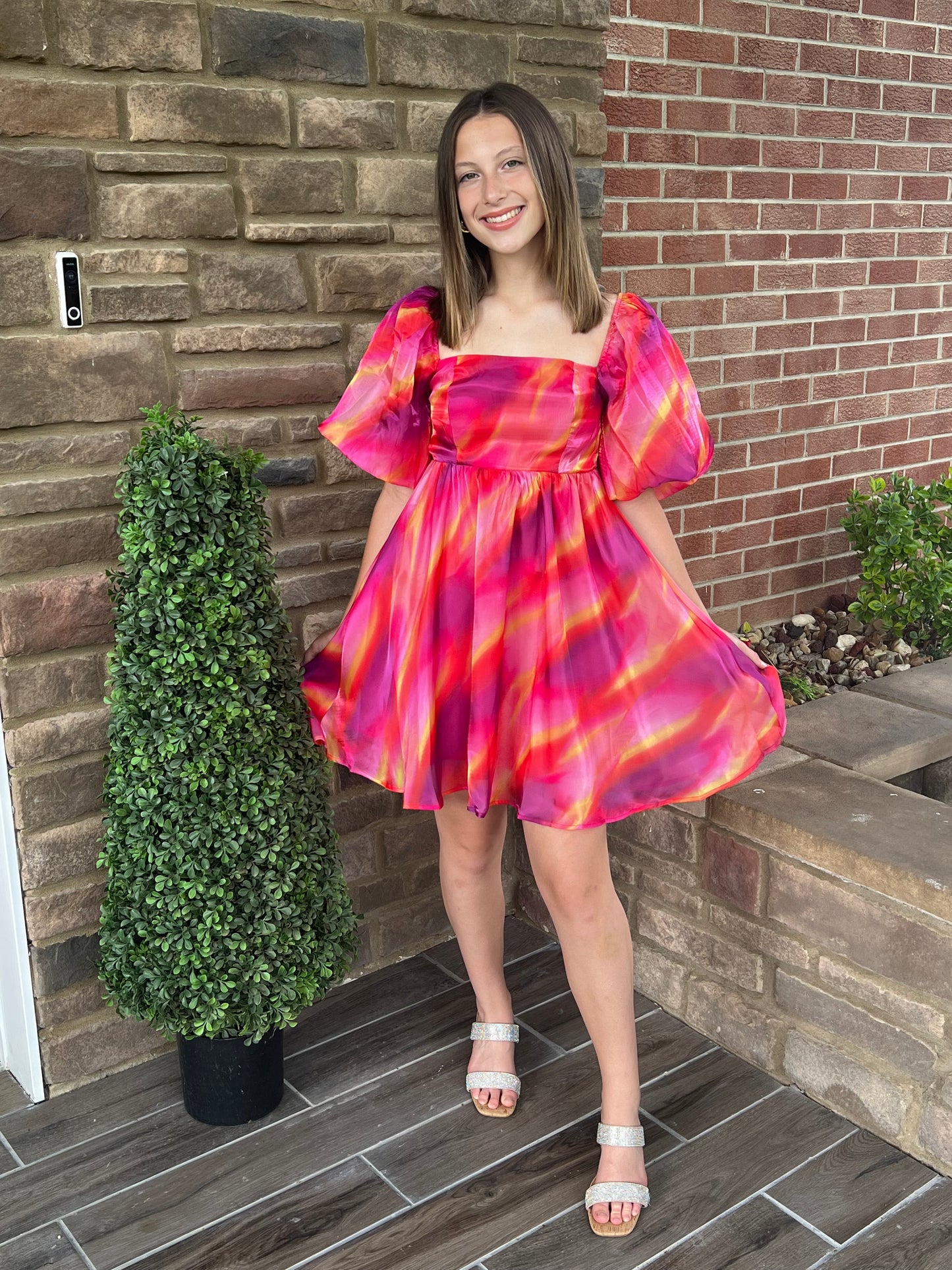 Pink Multicolor Mini Dress - Grace Ann Faith Boutique - Official Online Boutique