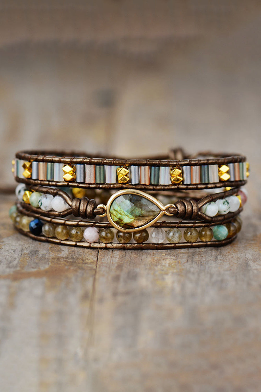 Handmade Triple Layer Beaded Bracelet - Grace Ann Faith Boutique - Official Online Boutique