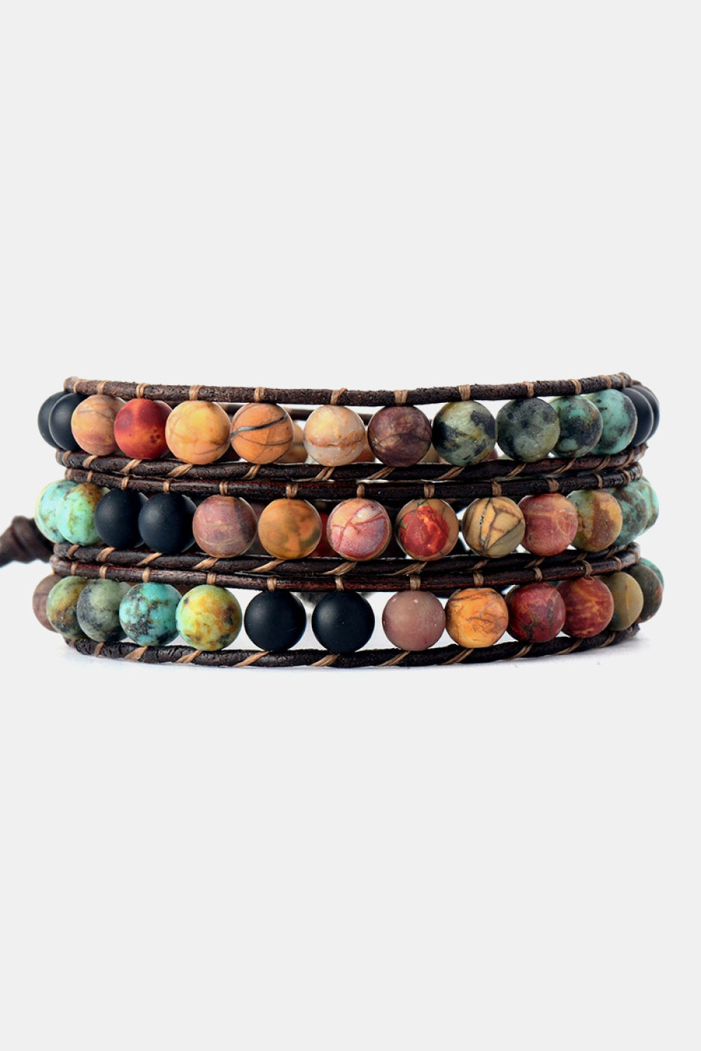 Handmade Triple Layer Beaded Agate Bracelet - Grace Ann Faith Boutique - Official Online Boutique