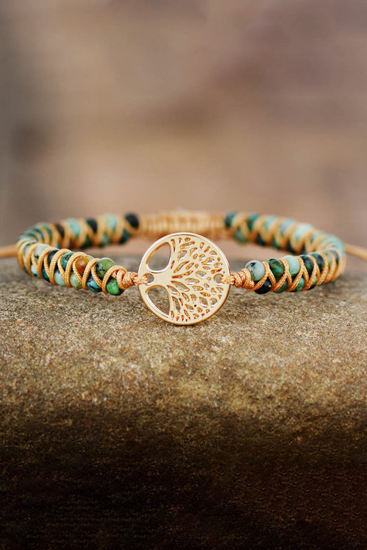 Handmade Tree Shape Beaded Copper Bracelet - Grace Ann Faith Boutique - Official Online Boutique