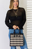 David Jones Argyle Pattern PU Leather Handbag - Grace Ann Faith Boutique - Official Online Boutique