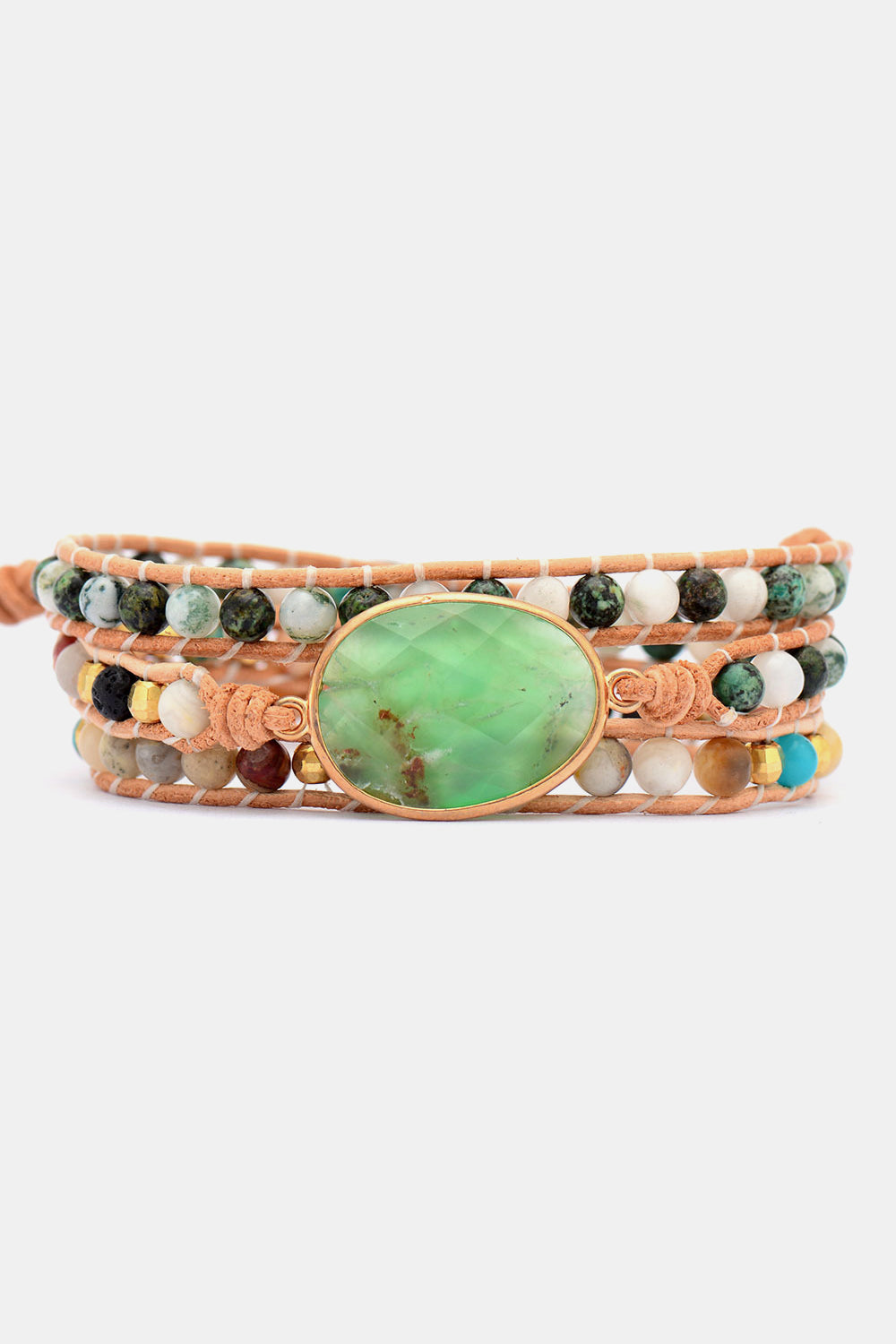 Natural Stone & Agate Layered Bracelet - Grace Ann Faith Boutique - Official Online Boutique