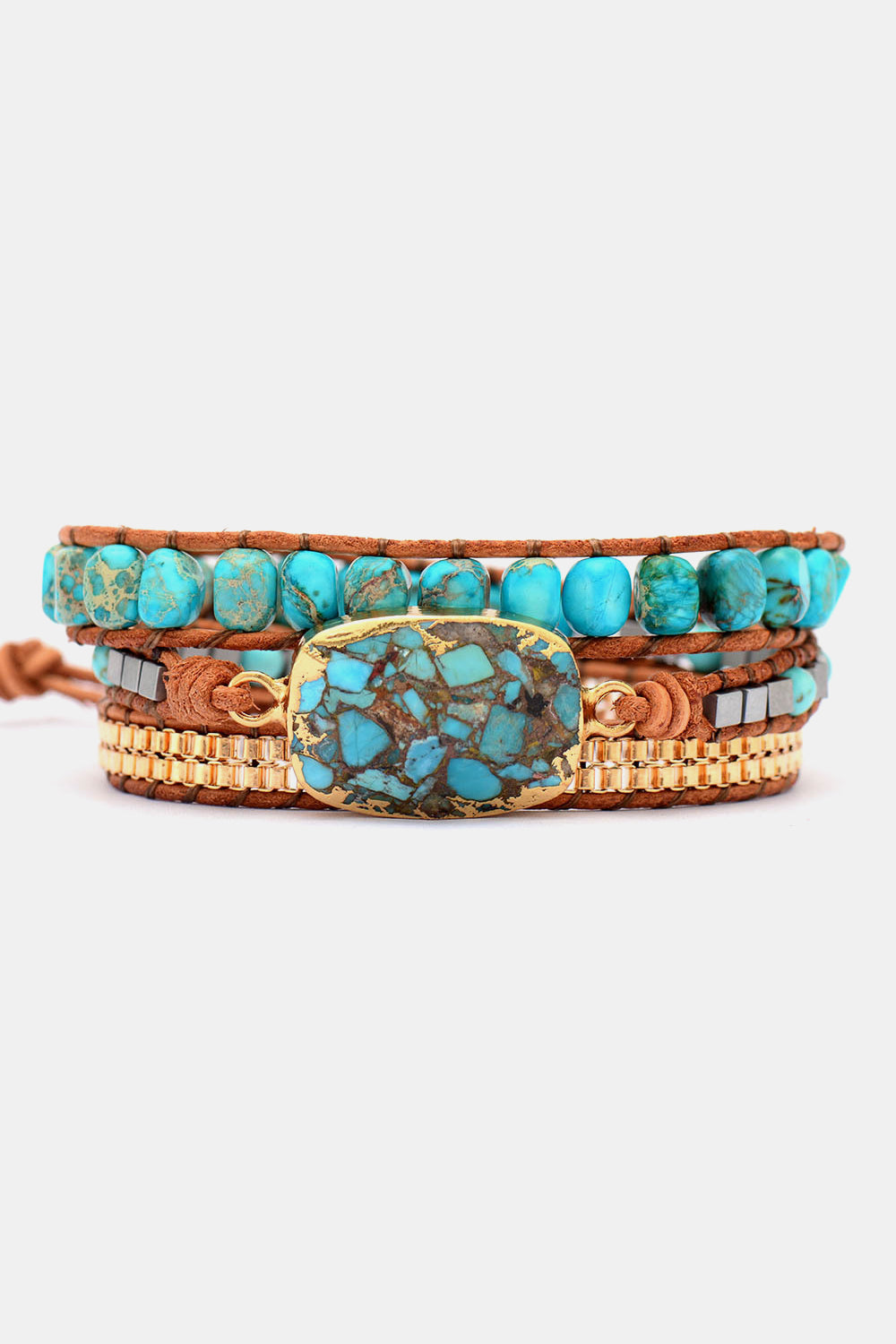 Handmade Natural Stone Copper Bracelet - Grace Ann Faith Boutique - Official Online Boutique