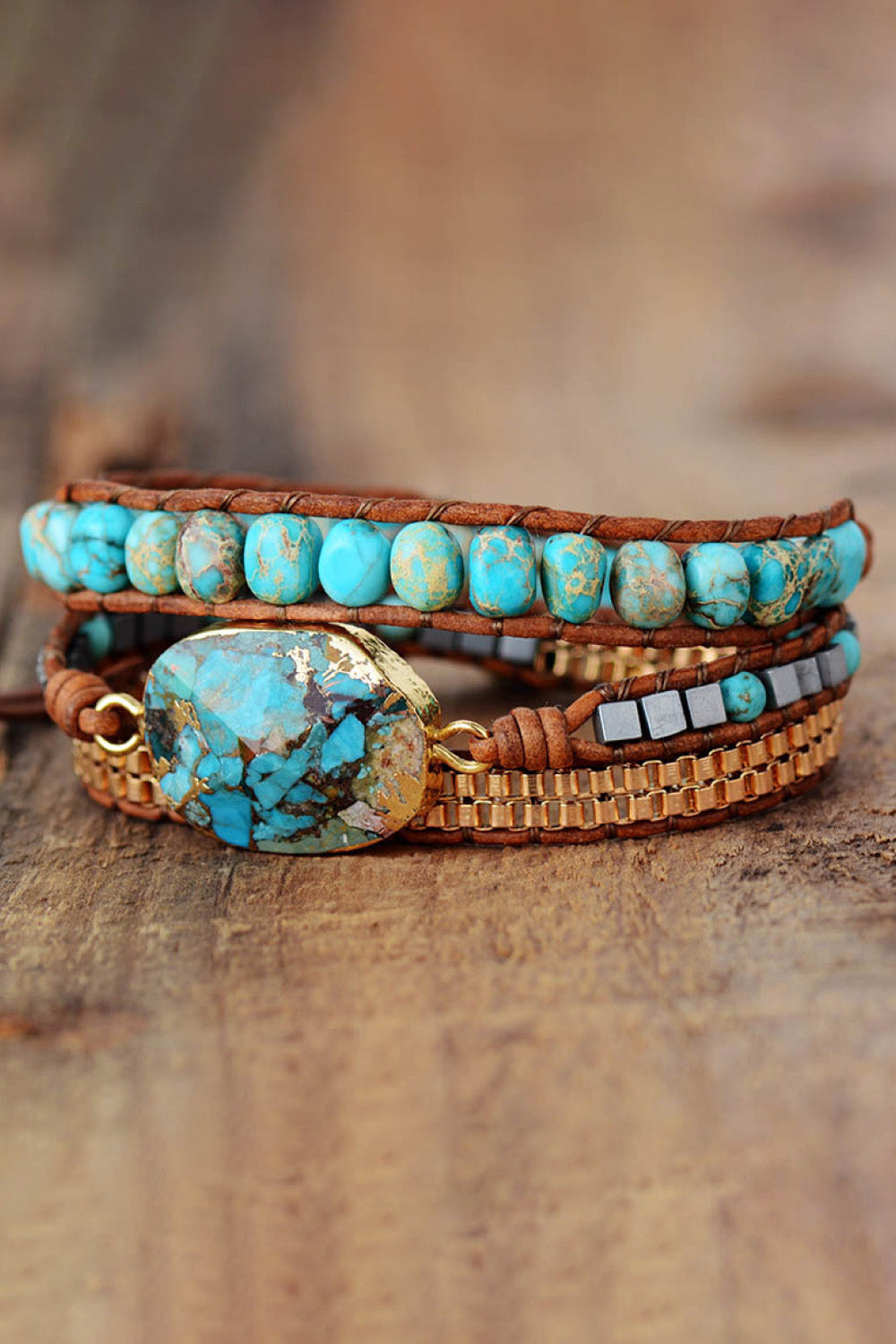 Handmade Natural Stone Copper Bracelet - Grace Ann Faith Boutique - Official Online Boutique
