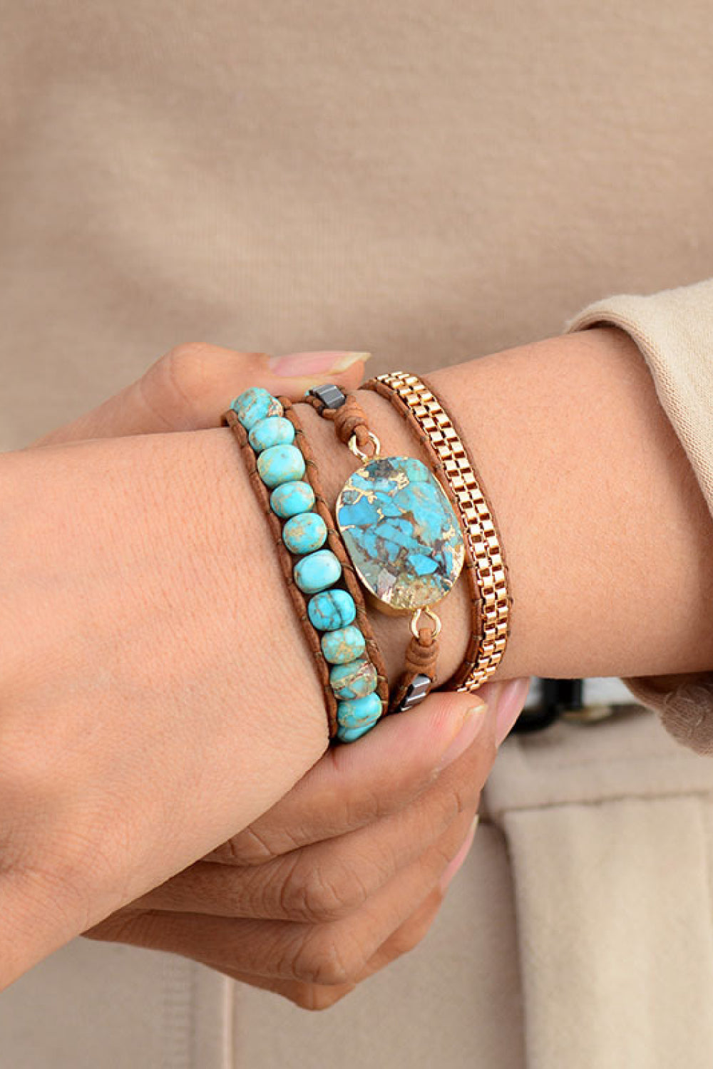 Handmade Natural Stone Copper Bracelet - Grace Ann Faith Boutique - Official Online Boutique