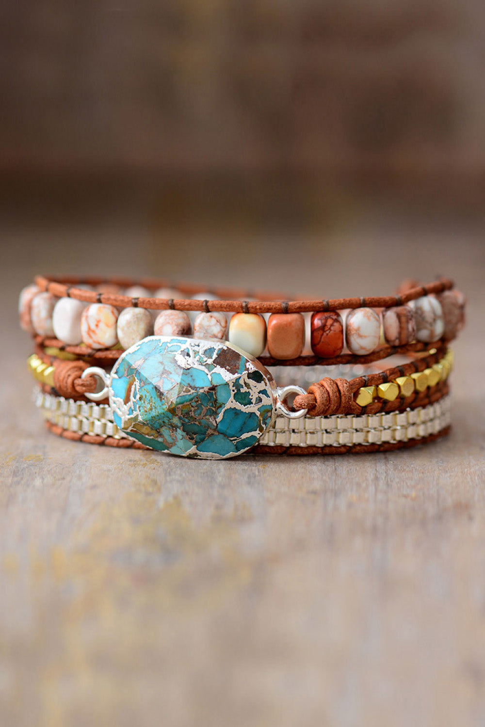 Handmade Natural Stone Copper Bracelet - Grace Ann Faith Boutique - Official Online Boutique