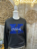 Kentucky EmbroideredWildcats K Bling Sweatshirt with Real Sequins