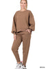 BALLOON SLEEVE SWEATSHIRT & SWEATPANTS SET - Grace Ann Faith Boutique - Official Online Boutique 