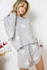 Soft Long Sleeve Star Print Top and Short Set - Grace Ann Faith Boutique - Official Online Boutique 