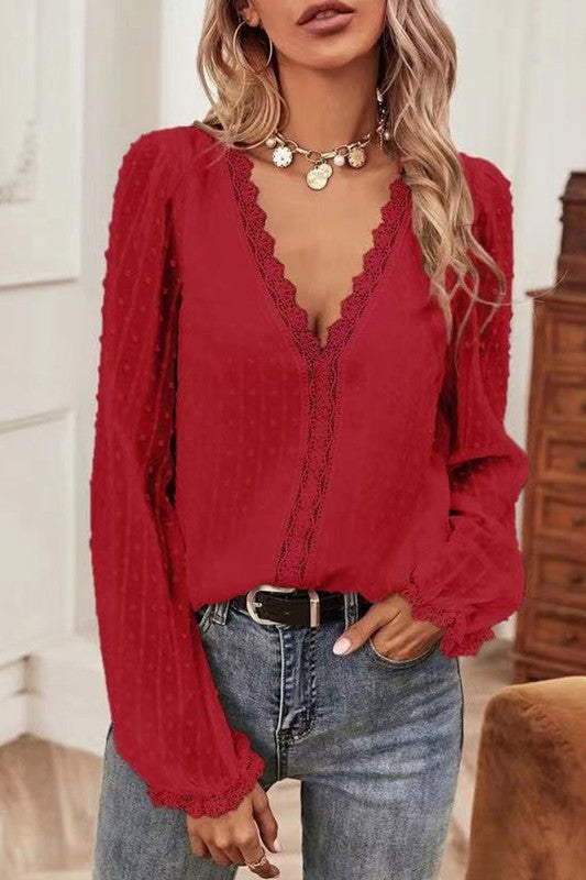 Lace Detail Blouse