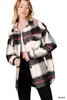 Oversized Yarn Dyed Plaid Shacket - Grace Ann Faith Boutique - Official Online Boutique 