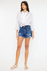 High Rise No Stitch Frayed Hem Shorts - Grace Ann Faith Boutique - Official Online Boutique 