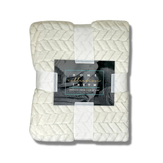 Home Collection Embossed Throw Blanket - Grace Ann Faith Boutique - Official Online Boutique 