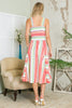 Smocked Stripe Dress with Pocket-New Color Added