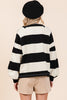 Mittoshop Striped Snap Shoulder Long Sleeve T-Shirt