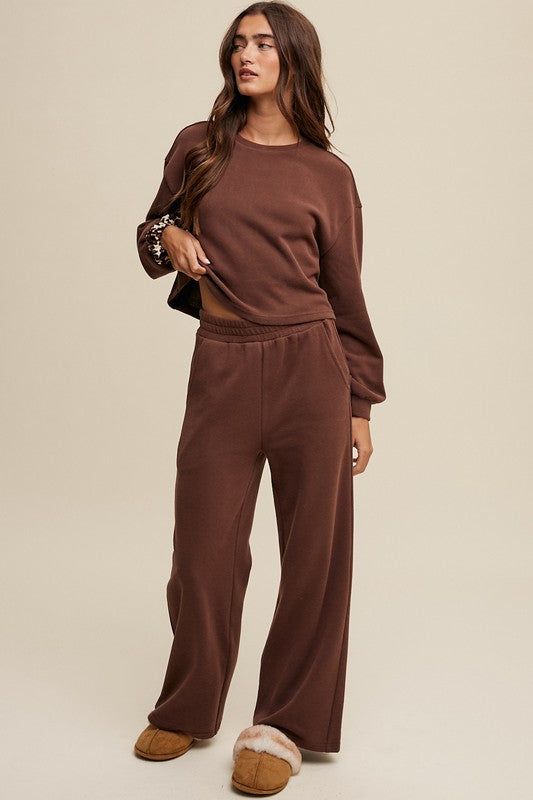 Knit Sweat Top and Pants Athleisure Lounge Sets - Grace Ann Faith Boutique - Official Online Boutique 