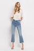 High Rise Crop Flare Jeans