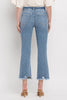 High Rise Crop Flare Jeans