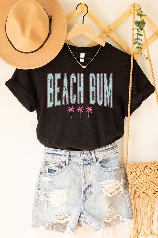 Beach Bum Summer Graphic T Shirts