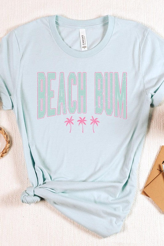 Beach Bum Summer Graphic T Shirts